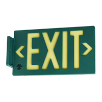 Green Molded Plastic Exit Sign