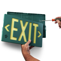 Double Sided Exit Sign