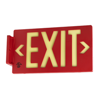 Red Molded Plastic Exit Sign