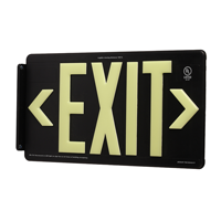 Black Recycleable Exit Sign