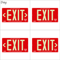 LED Exit 1 Sided Sign with Punch-Out Arrows