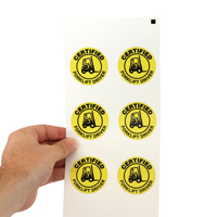 Certified Forklift Driver Hard Hat Sticker