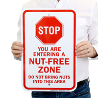 Peanut Allergy STOP Sign