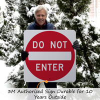 3M Authorized Sign Durable for 10 Years Outside