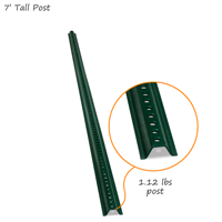 Standard 7' Tall Baked Enamel Post