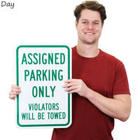 Reflective Assigned Parking Only Sign