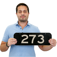 Custom House Number Signs, Add Own Number