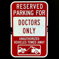 Custom Reserved Parking Vehicles Towed Sign