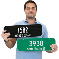 Customizable House Number Signs