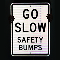 GO SLOW Safety Sign