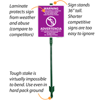 Reclaimed Water Sign Bilingual