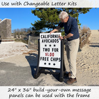 A-Frame Message Sign And Letter Kit