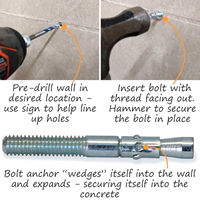 Bolt Attachment Kit for Brick