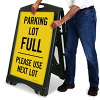 Parking Lot Full A-Frame Portable Sidewalk Sign