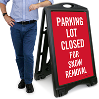 Parking Closed For Snow Removal Signs