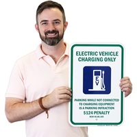 Electrical Car Sign with Graphic
