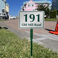 House Number Street Name Lawn Sign Kit
