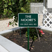 Customizable Lawn Address Sign
