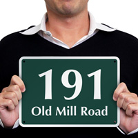 Tailored House Number and Street Name Sign