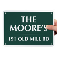 Personalized Name and Address Sign