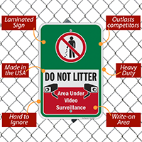 Recycling Sign: No Littering
