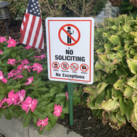 No soliciting sign for front yard