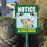 Outdoor Security Sign Kit