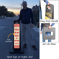 No Blocking Driveway Sign Kit
