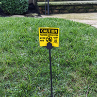 Pesticide alert for customer safety