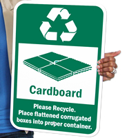Recycle Cardboard Signs