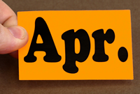 2" x 3" Month Labels