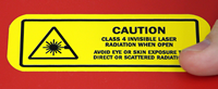 Invisible Laser Radiation Label