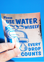 Conserve Water Label