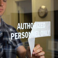 Authorized Personnel Only Decal