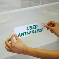 Anti-Freeze Recycling Label