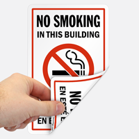 No Smoking In This Building Label