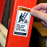 Max. Load Capacity 375 LBS. Label
