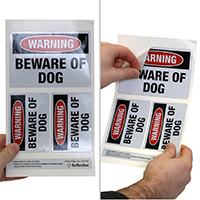 Security Beware of Dogs Label