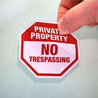 No Trespassing Label Set