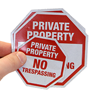 Private Property Label Set