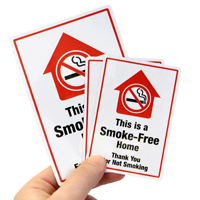 This Is A Smoke-Free Home Label