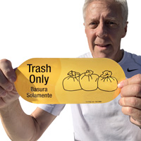 Bilingual Trash Recycling Label