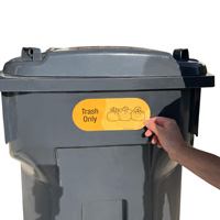 Trash Bin Recycling Sticker