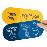 Trash Only and Comingled Recycling Sticker Kit