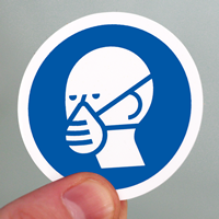 ISO M016 - Wear a Mask Symbol Labels