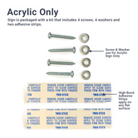 Custom Recycling Instructions Sign