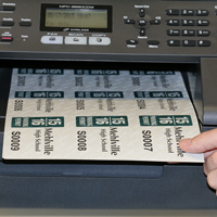 Blank Tamper-Evident Parking Permit