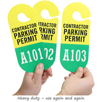 Racetrack Permit Hang Tag