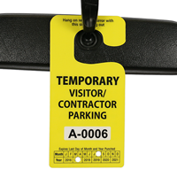 Jumbo Parking Permit Hang Tag