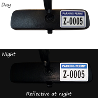 Reflective Vinyl Parking Permit